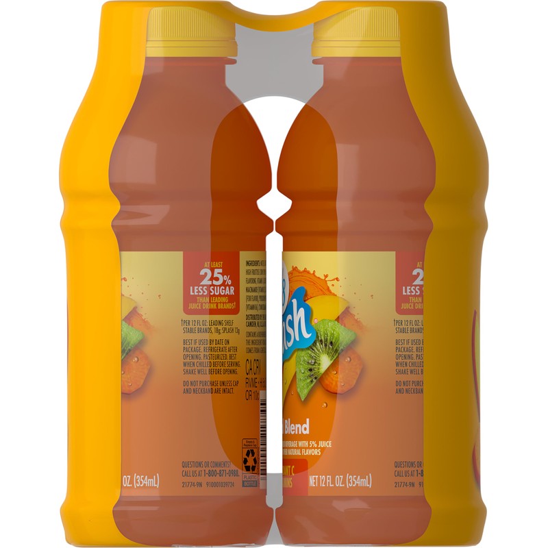 V8 Splash Tropical Blend Flavored Beverage, 12 fl oz Bottle