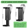 MAEZOE 2 PCS Garage Door Opener Clip for Visor, Universal