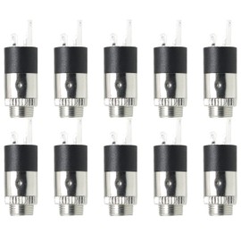 SJZBIN 10pcs 3.5mm Earphone Socket PJ-392 Silver Female Headphone Stereo Jack Panel Mount Connector
