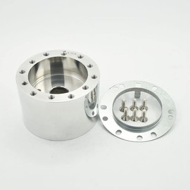 Flashpower Steering Wheel Adapter 6 bolt Boss Kit Polished Compatible with MG MGA 1955-62, MGB GT and Roadster 1962-67
