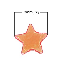 The Bead and Button Box - 10g of Tiny Star Sequins, confetti 3mm. Mixed Colours, Ideal for Card Making, shaker Cards, Decoration and other projects and Crafts.