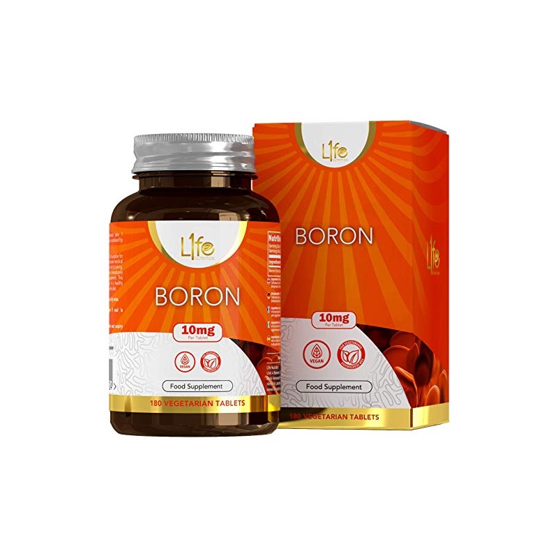 LN Boron Supplements | 180 High Strength Vegan Boron Tablets