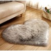 Faux Lambskin Rug, Faux Fur Mat, Sofa Deco 29 (Grey,