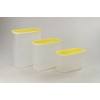 TUPPERWARE Quadro Optimum P24645 1.7 L White Yellow Container Storage