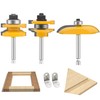 LEATBUY Router Bit Set 3 PCS 1/4 Inch Shank Tongue