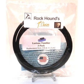 Rockhound's 1st Choice Replacement Drive Belts for Lortone 33B,3-1.5,45C (3Pack)