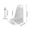 EMSea 4PCS Hold Down Brackets with Mounting Screws Metal Blinds