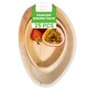 Canape King 25x Palm Leaf Oval Plates - Eco-Friendly Biodegradable