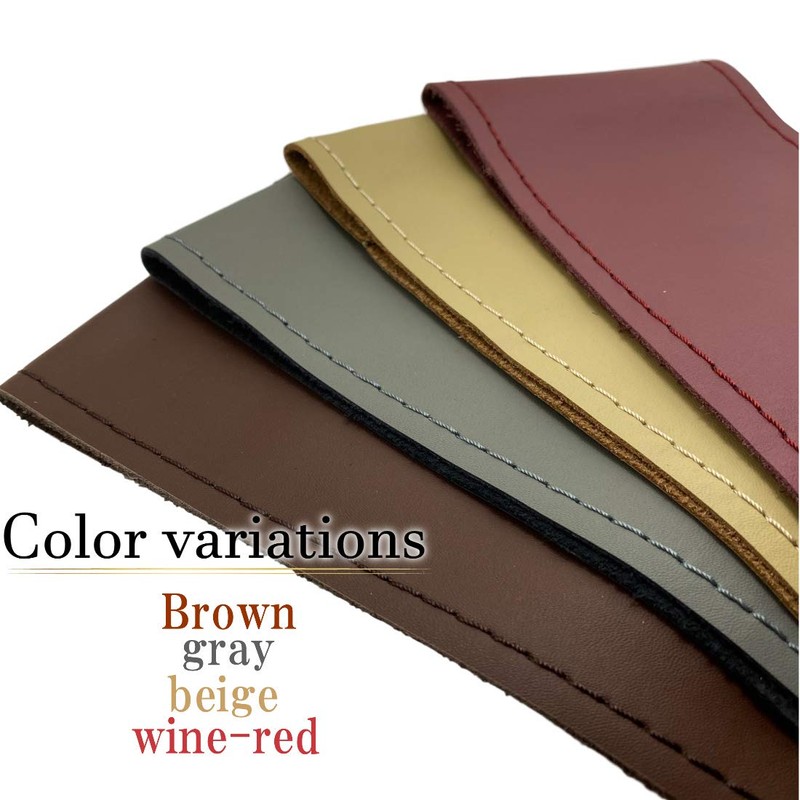 Cat fight Braided Leather Genuine Leather Steering Wheel Cover (BURGUNDY)