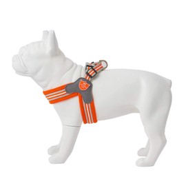 HUGO & HUDSON Easy Walk Dog Harness, Adjustable Quick Dry No-Pull Pet Harness, Orange, Size 2