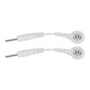 20Pcs Electrode Wires 2.0in Portable Replacement Button Electrode Lead Wires
