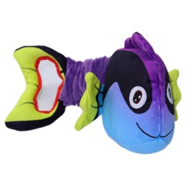 Squeaky Dog Toys for Large Dogs: Interactive Ocean Fish Tug of War Dog Toy with Crinkle Paper-Pull Plush Dog Toys to Keep Them Busy Suitable for Puppy/Small/Medium/Large Dogs