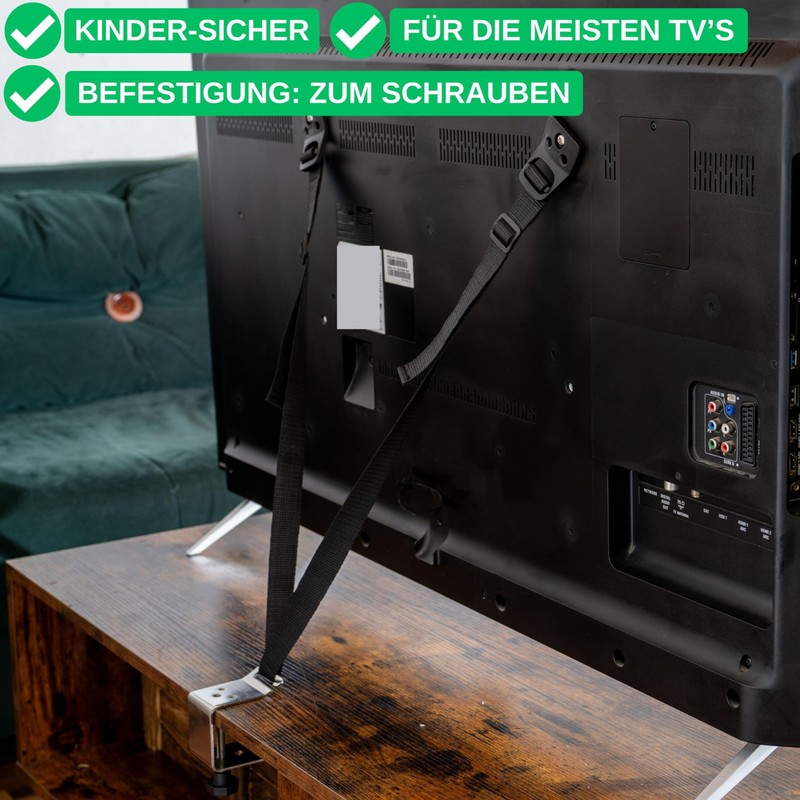1 Set Black Tilt Lock Screw in TV for CRT