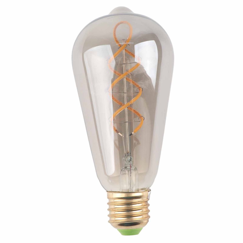 ST64 Light Bulb Vintage Dimmable 360lm Warm Light LED Filament