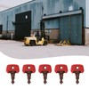 Replacement 702 Ignition Key, 5 Pieces Red Key for Jungheinrich