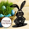 Rostikal Metal Easter Bunny Figurine 30 x 19 cm Garden