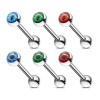 JSW Body Jewelry 6pcs Eyeball & Snake Eye Ball Logo