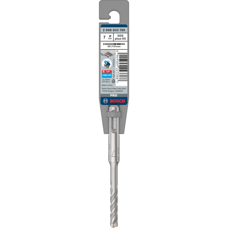 Bosch 1x PRO SDS plus-5X Hammer Drill Bit (for Reinforced
