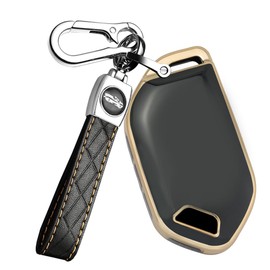 ontto TPU Key Fob Cover Fit for Kia Telluride 2023 2024 Smart Remote Key Remote, Black