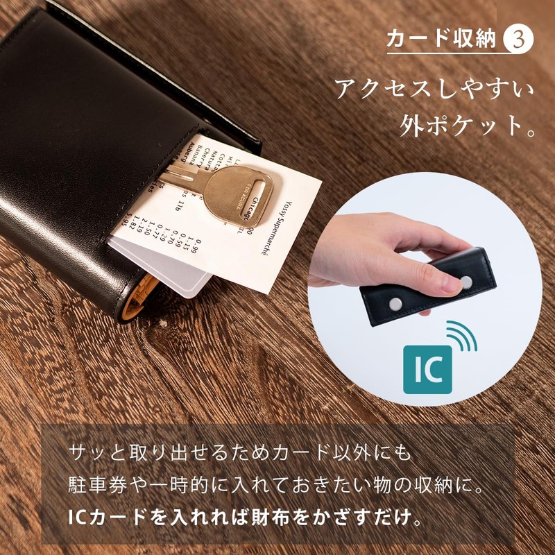 Dom Teporna Mini Wallet, Large Capacity, 24 Cards, Bifold Wallet,