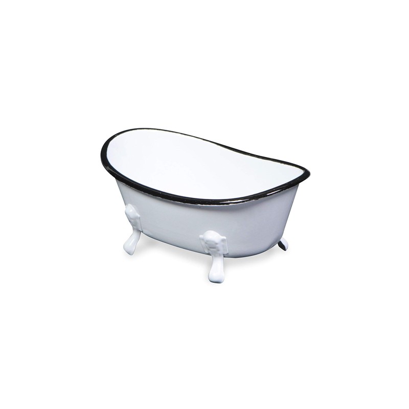 Cheung's White Metal Bathtub Table Décor