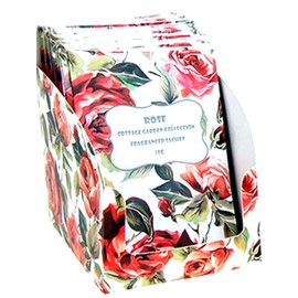 10g Small Rose Scented Sachets - 4 Pack Fragranced Sachets - Home Fragrance - (Rose Scented x 4)