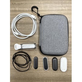 Nimuw Plaud NotePin Organizer Travel Case, Water Resistant Portable lightweight Plaud NotePin Storage Bag for all accessories with lanyard and organization foam, Tech gift for men, Grey