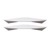 2pcs Wall Mount Floating Corner Shelves Quarter Round Hanging Corner