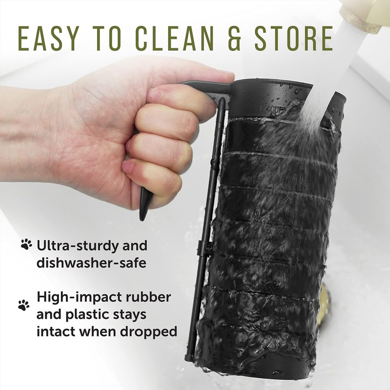 [2-Pack] Dog Food Measuring Cup - Accurate Portions, Food-Grade Plastic,