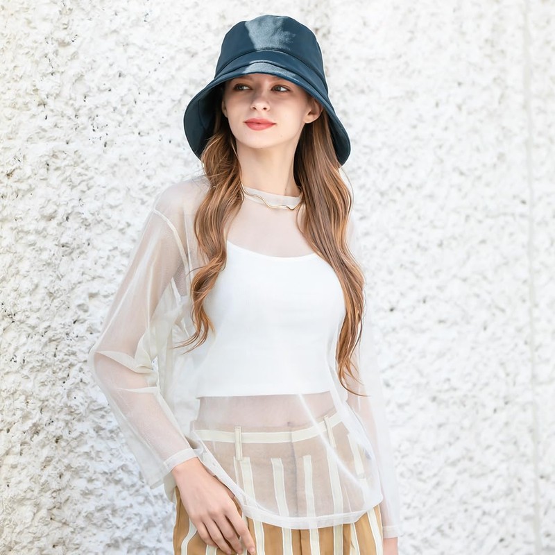 QUEENHEAD Women's Hat, UV Protection, 100% Light Blocking, Large Size,