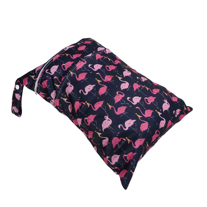 Diaper Bag Storage Pouch Waterproof Polyester Reusable Dual Zippers Diaper