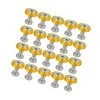 Hihaha 20pcs Motorcycle Gold Tone Fender Bumper Washer Bolt Nut