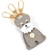 Kitamura NH0862 Women's Miniature Schnauzer Key Holder, Can Stand or