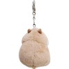 Gowxs Brown Hamster Keychain, Keychain with Hamster Keyring, Cute Soft