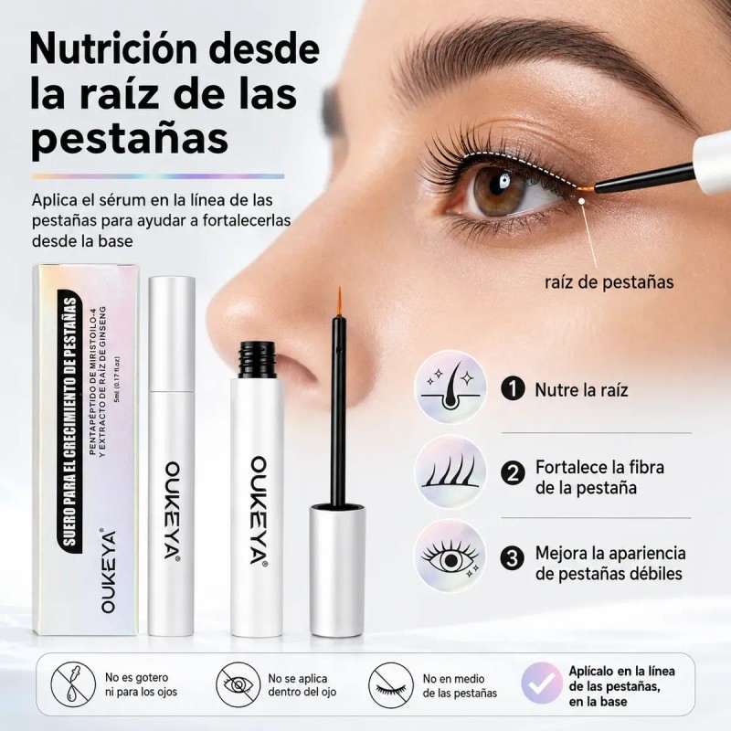 Sérum Crecimiento Y Fortalecimiento Pestañas Y Cejas