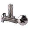 KOSJETHAS 1/4-20 x 3/4" Pan Head Machine Screw Phillips Bolt,