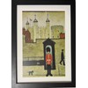 Greetingles Lowry-Style Framed Print. Beautiful Black Ash Frame (Lowry, PT