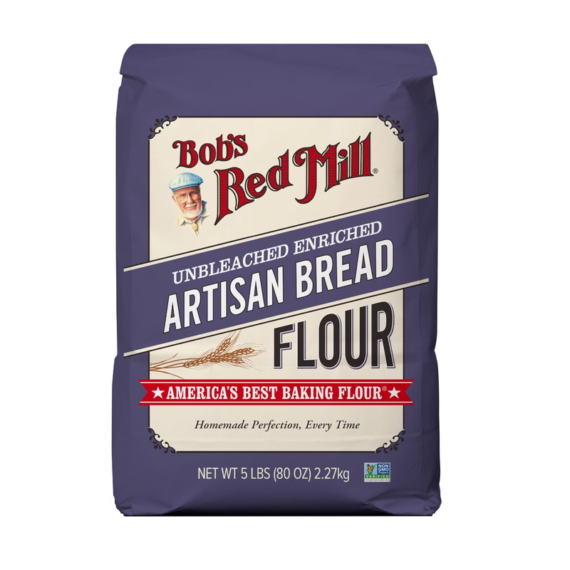 Bob's Red Mill Artisan Bread Flour, 5lb (Pack of 8)