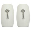 Celtic Cross China Salt and Pepper Shakers Cruet Set Modern