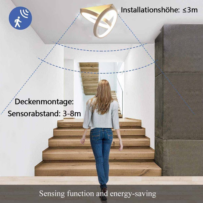 26 W LED Ceiling Light with Motion Sensor Indoor Sensor