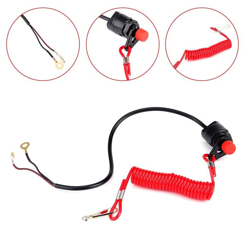Pocket Bike Emergency Scooter Kill Switch Quad Roller Universal Outboard