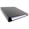 17x11 Binder Poly Panel Featuring a 2" Angle-D Ring Black