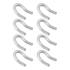 Pack of 8 Spring Hook Tabs Made of 304 Stainless Steel, Compatible with Motorcycle Exhaust Mufflers, U-Hooks, Replacement Welding Hooks, Loop Tabs (2.2 x 1.3 cm)