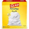 GLAD Tall Kitchen Drawstring Trash Bags, 13 Gallon White Trash