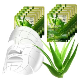 3W aloe high-adhesion hot and cold mask sheets 10 sheets ALOE tanning / 3W 알로에 고밀착 냉온 마스크시트 10매 ALOE 태닝