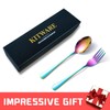 Rainbow Forks and Spoons, KITWARE 24-Piece Silverware Set for 12,