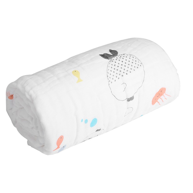 Ultra Soft Absorbent Baby Muslin Swaddle Cotton Blanket Bath Towel
