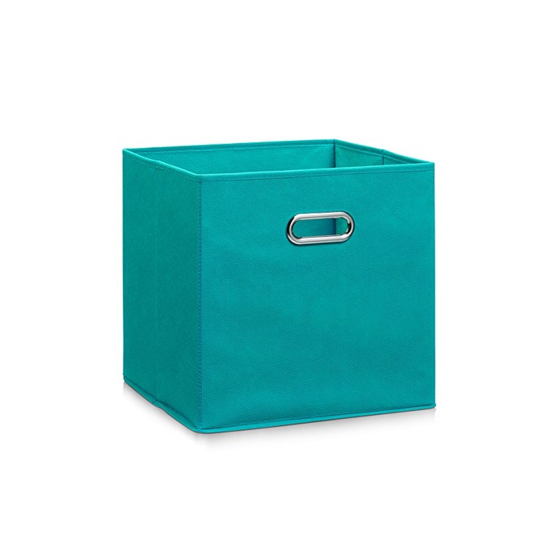 Zeller 14118 Storage box, petrolblue, non-woven, approx. 32 x 32