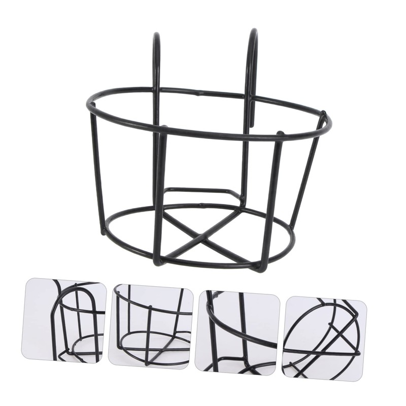 BESPORTBLE Geometric Iron Metal Hanging Planter Pot with Stand Flowerpot