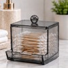 Clear Cotton Swab Holder for Bathroom Storage – Reusable Plastic